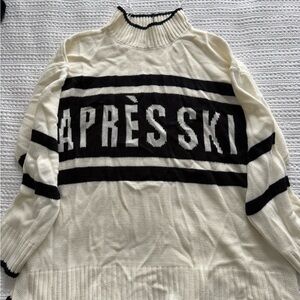 Brave Soul Black and Cream Knit Sweater